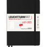 Блокнот-еженедельник Leuchtturm на 18 месяцев А5 2022 год черный
