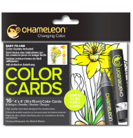 Раскраска-склейка Chameleon Color Cards Flowers / Цветы - карточки