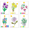 Раскраска-склейка Chameleon Color Cards Flowers / Цветы - карточки для раскрашивания купить в художественном магазине Скетчинг Про с доставкой по РФ и СНГ