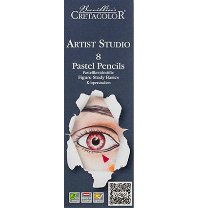 Пастельные карандаши Cretacolor Artist Studio Line 8 цветов для рисования человеческих фигур