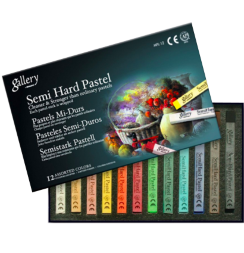 Пастель Mungyo Gallery Semi-Hard Pastel сухая полутвёрдая 12 цветов профессиональная