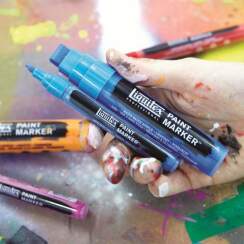 Маркер акриловый LIQUITEX PAINT MARKER Fine 2 мм 412 кадмий жёлтый средний имит