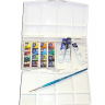 Акварель Cotman Winsor&Newton Painting Plus в наборе 16 цветов в кюветах и тубах купить в магазине Скетчинг Про с доставкой