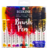 Акварельные маркеры Ecoline Brush Pen в наборе 10 цветов "Темные" купить в художественном магазине Скетчинг Про