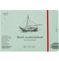 Скетчбук SMLT White Authentic Book универсальный 24.5x17.6 см / 32 листа / 90 гм