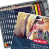 Набор акварельных карандашей Derwent Watercolour Collection 24 цвета разных серий в кейсе купить в художественном магазине Скетчинг ПРО с доставкой по РФ и СНГ