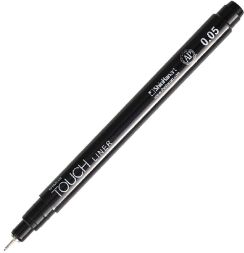 Капиллярная ручка линер Touch Liner Black черная