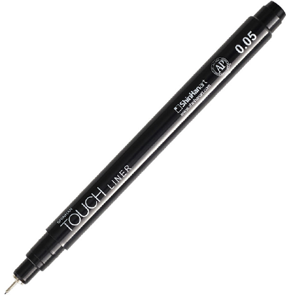 Линер Touch Liner Black черный (капиллярная ручка) / выбор толщины