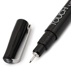 Капиллярная ручка линер Touch Liner Black черная