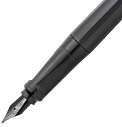 Перьевая ручка Kaweco Perkeo All Black в черном пластиковом корпусе с синим картриджем