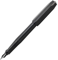 Перьевая ручка Kaweco Perkeo All Black в черном пластиковом корпусе с синим картриджем