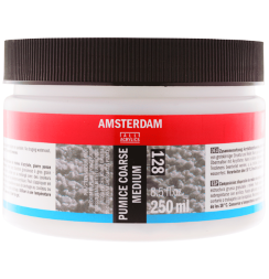 Медиум для акрила Amsterdam Pumice Coarse Medium для придания крупнозернистой структуры 128 в банке 250 мл