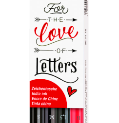 Набор линеров и брашпенов для леттеринга "Валентинка" Faber-Castell Pitt Artist Pen 4 штуки