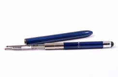 Ручка многофункциональная синяя Tombow ZOOM L104 5 в 1 (черный + красный + мех. карандаш + ластик + стилус)