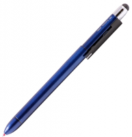 Ручка многофункциональная синяя Tombow ZOOM L104 5 в 1 (черный + красный + мех. карандаш + ластик + стилус)