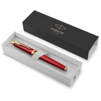 Ручка перьевая Parker IM Premium Red GT синяя 0,8 мм в подарочной упаковке