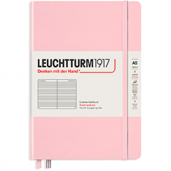 Записная книжка Leuchtturm «Medium» A5 в линейку розовая 251 стр.
