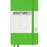 Записная книжка Leuchtturm «Pocket» A6 нелинованная насыщенный зеленый 187 стр.