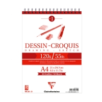 Скетчбук Clairefontaine "Dessin croquis" А4 / 50 листов / 120 гм