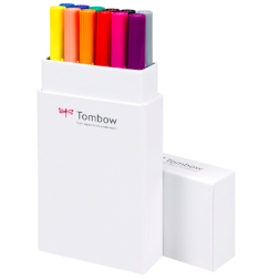 Набор брашпенов Tombow ABT Dual Brush Pen 12 Basic (основные)
