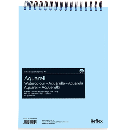 Альбом для акварели Reflex Watercolour на спирали А4 / 30 листов / 300 гм