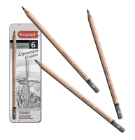 Набор простых карандашей для графики Expression Graphite 6 штук в кейсе