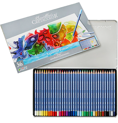 Cretacolor Marino набор профессиональных акварельных карандашей 36 цветов в кейсе