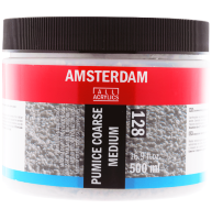 Медиум для акрила Amsterdam Pumice Coarse Medium для придания крупнозернистой структуры 128 в банке 500 мл