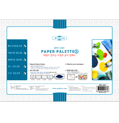 Палитра для красок универсальная бумажная отрывная Mijello Paper ...