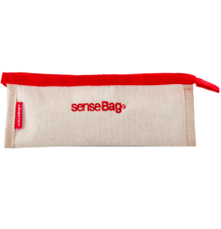 Пенал Copic SenseBag бежевый тканевый треугольный на молнии