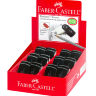 Упаковка 24 ластика с пластиковым держателем Faber-Castell Sleeve Mini для карандашей