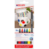Набор маркеров по фарфору Edding 4200 Porcelain Brushpen 6 цветов с пером-кистью купить в магазине маркеров Скетчинг Про с доставкой по всему миру