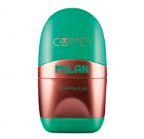 Ластик-точилка Milan Capsule Copper 1 отверстие ассорти