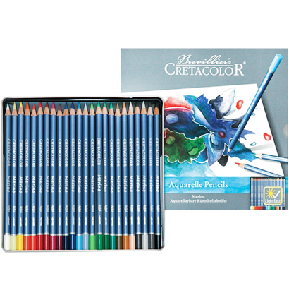 Cretacolor Marino набор профессиональных акварельных карандашей 24 цвета в кейсе