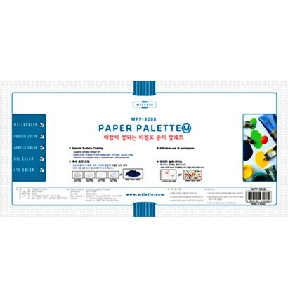 Палитра для красок универсальная бумажная отрывная Mijello Paper ...