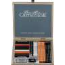 Набор карандашей и материалов для графики Cretacolor Black Box в пенале купить в магазине Скетчинг Про с доставкой по всему миру