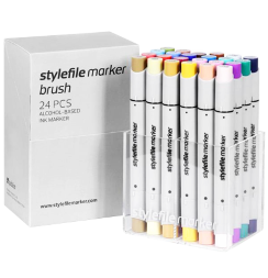 Набор маркеров для скетчинга Stylefile Brush 24 Main B (основные цвета)