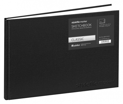 Скетчбук Stylefile Classic с маркерной бумагой А4 пейзаж / 144 листа / 120 гм