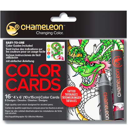 Раскраска-склейка Chameleon Color Cards Tattoo / Татуировки - карточки