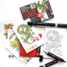 Раскраска-склейка Chameleon Color Cards Tattoo / Татуировки - карточки для раскрашивания купить в художественном магазине Скетчинг Про