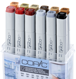 Набор маркеров COPIC CLASSIC 12 Architecture (архитектура)
