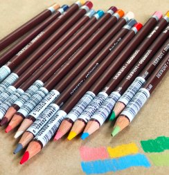 Цветные карандаши Coloursoft Derwent 48 цветов набор в деревянном кейсе