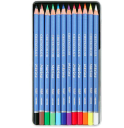 Cretacolor Marino набор профессиональных акварельных карандашей 12 цветов в кейсе