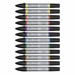 Набор акварельных маркеров Promarker Watercolour Winsor&Newton 12 цветов (насыщенные)