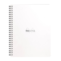 Блокнот в клетку Rhodia Classic мягкая обложка белая А5 +/ 80 листов / 80 гм